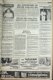 Página do jornal Correio do Ceará de julho de 1978