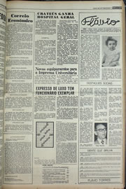 Página do jornal Correio do Ceará de julho de 1978