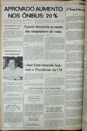 Página do jornal Correio do Ceará de julho de 1978