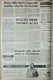 Página do jornal Correio do Ceará de julho de 1978