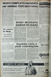 Página do jornal Correio do Ceará de julho de 1978