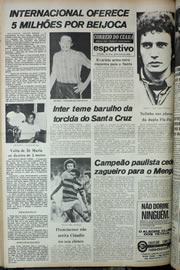 Página do jornal Correio do Ceará de julho de 1978