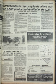 Página do jornal Correio do Ceará de julho de 1978