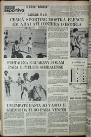 Página do jornal Correio do Ceará de julho de 1978