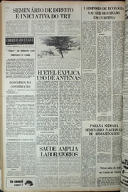 Página do jornal Correio do Ceará de julho de 1978