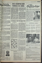 Página do jornal Correio do Ceará de agosto de 1978