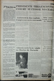 Página do jornal Correio do Ceará de agosto de 1978