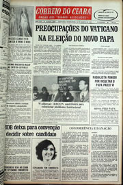 Página do jornal Correio do Ceará de agosto de 1978