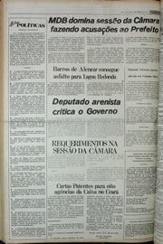 Página do jornal Correio do Ceará de agosto de 1978