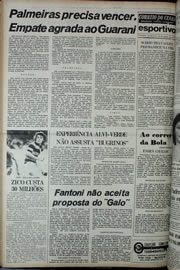 Página do jornal Correio do Ceará de agosto de 1978