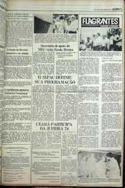 Página do jornal Correio do Ceará de agosto de 1978