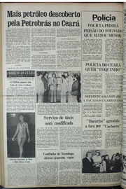 Página do jornal Correio do Ceará de agosto de 1978