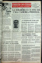 Página do jornal Correio do Ceará de agosto de 1978