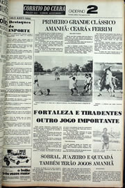 Página do jornal Correio do Ceará de agosto de 1978