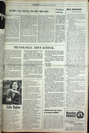 Página do jornal Correio do Ceará de agosto de 1978