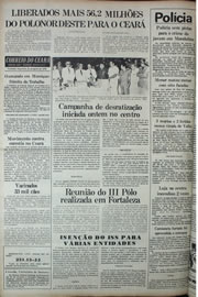 Página do jornal Correio do Ceará de agosto de 1978