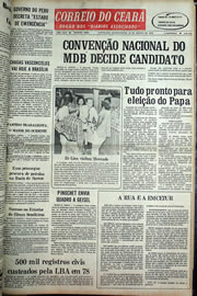 Página do jornal Correio do Ceará de agosto de 1978