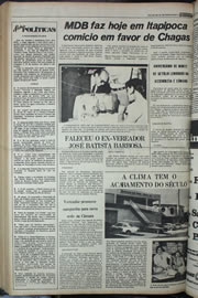 Página do jornal Correio do Ceará de agosto de 1978
