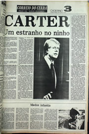 Página do jornal Correio do Ceará de agosto de 1978