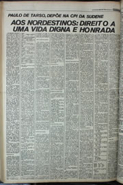 Página do jornal Correio do Ceará de agosto de 1978