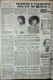 Página do jornal Correio do Ceará de agosto de 1978
