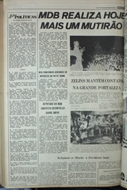 Página do jornal Correio do Ceará de agosto de 1978