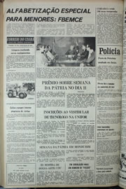 Página do jornal Correio do Ceará de agosto de 1978
