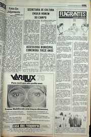 Página do jornal Correio do Ceará de agosto de 1978