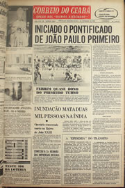 Página do jornal Correio do Ceará de setembro de 1978