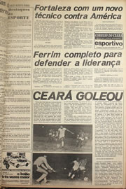 Página do jornal Correio do Ceará de setembro de 1978