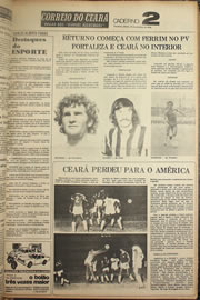 Página do jornal Correio do Ceará de setembro de 1978