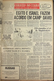 Página do jornal Correio do Ceará de setembro de 1978
