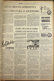 Página do jornal Correio do Ceará de setembro de 1978