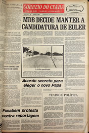 Página do jornal Correio do Ceará de outubro de 1978