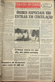 Página do jornal Correio do Ceará de outubro de 1978