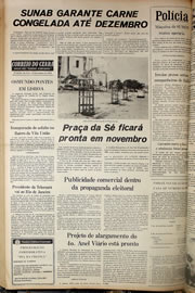 Página do jornal Correio do Ceará de outubro de 1978