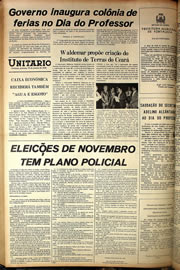 Página do jornal Correio do Ceará de outubro de 1978
