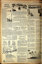 Página do jornal Correio do Ceará de outubro de 1978