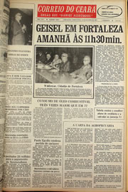 Página do jornal Correio do Ceará de outubro de 1978