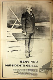 Página do jornal Correio do Ceará de outubro de 1978