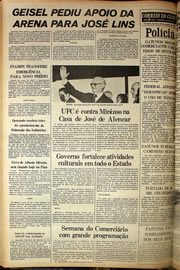 Página do jornal Correio do Ceará de outubro de 1978