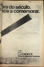 Página do jornal Correio do Ceará de outubro de 1978