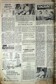 Página do jornal Correio do Ceará de novembro de 1978