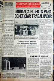 Página do jornal Correio do Ceará de novembro de 1978