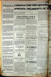 Página do jornal Correio do Ceará de novembro de 1978