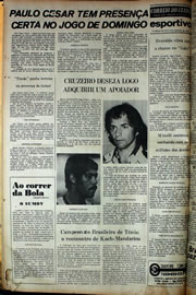 Página do jornal Correio do Ceará de novembro de 1978