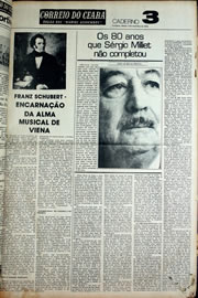Página do jornal Correio do Ceará de novembro de 1978