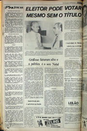 Página do jornal Correio do Ceará de novembro de 1978