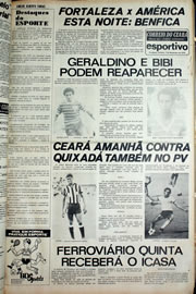 Página do jornal Correio do Ceará de novembro de 1978
