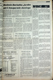 Página do jornal Correio do Ceará de novembro de 1978